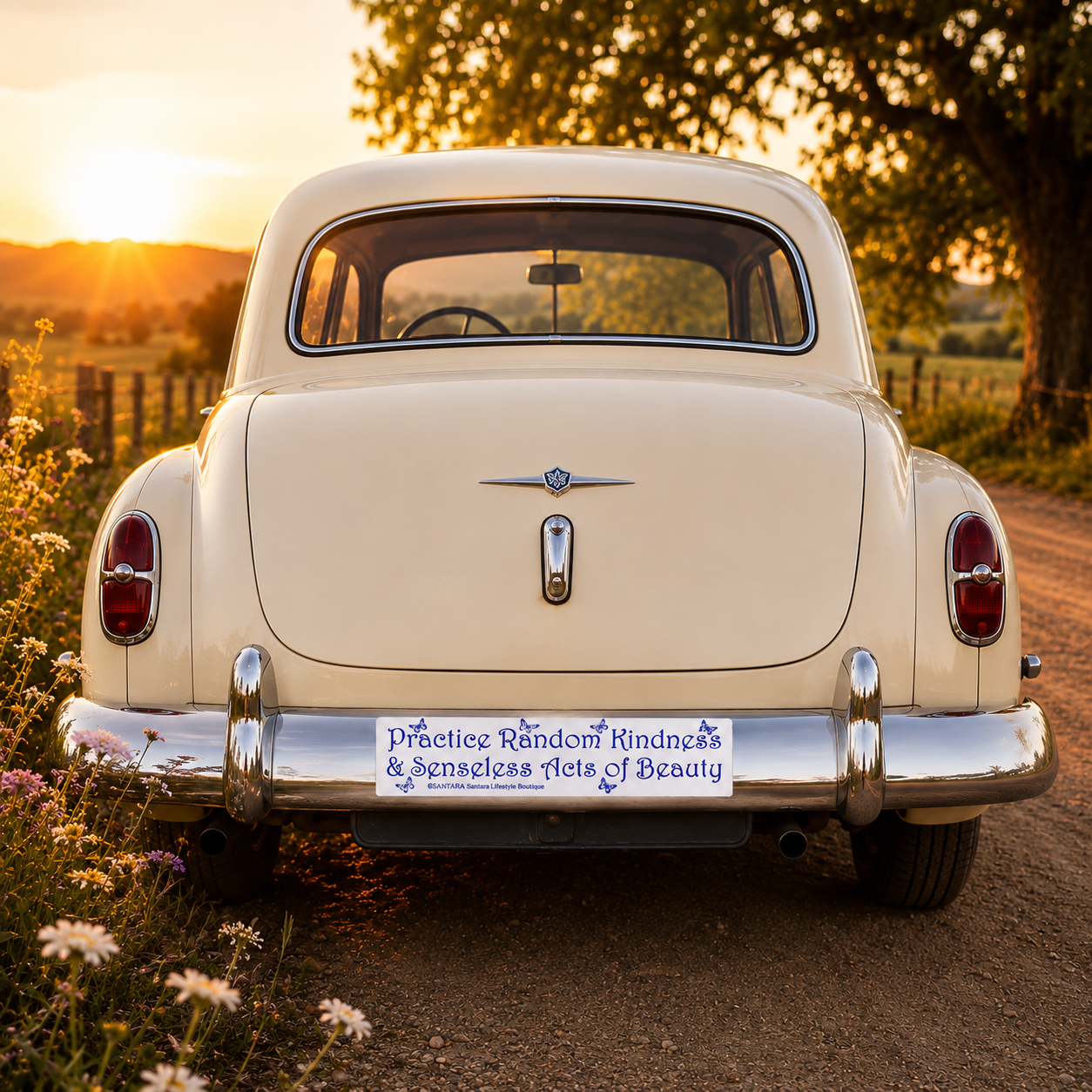 Practice Random Kindness & Senseless Acts of Beauty | Santara Bumper Sticker