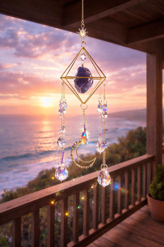 Amethyst Sun Catcher — 18"
