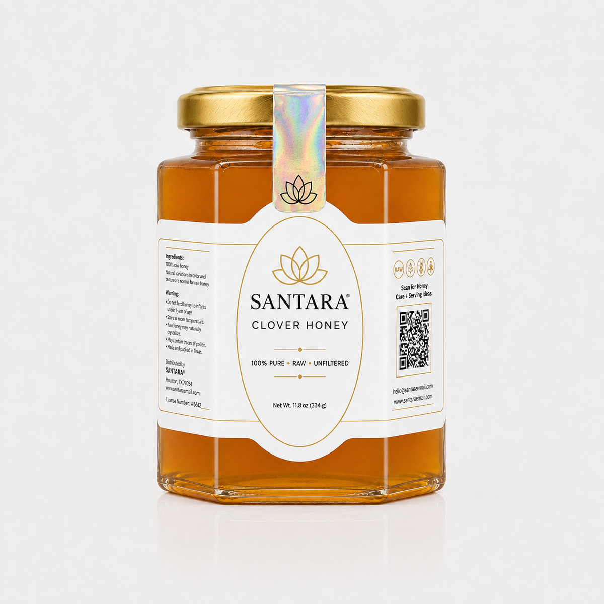 Raw Clover Honey — SANTARA National Seasonal Drop