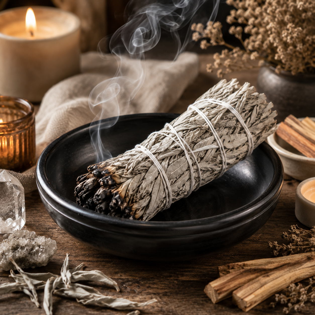 Black Stone Bowl, Home Décor/Sand Wax 6"