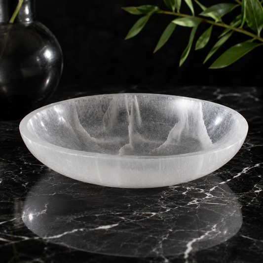 Selenite Crystal bowl — (7-8")