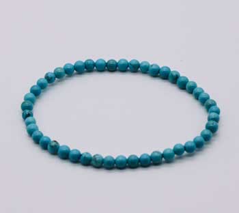 Turquoise stretch bracelet 4mm