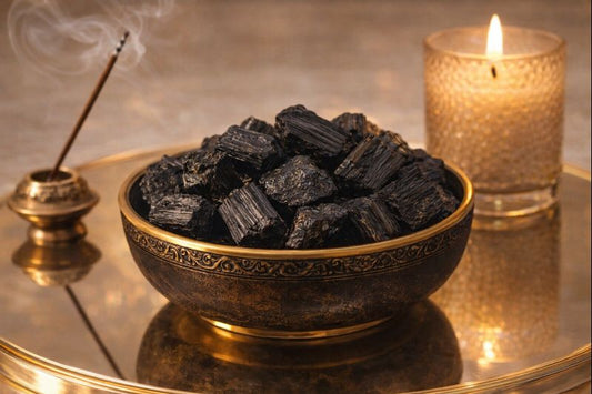 Black Tourmaline Rough Stones — 1 lb Natural Crystal