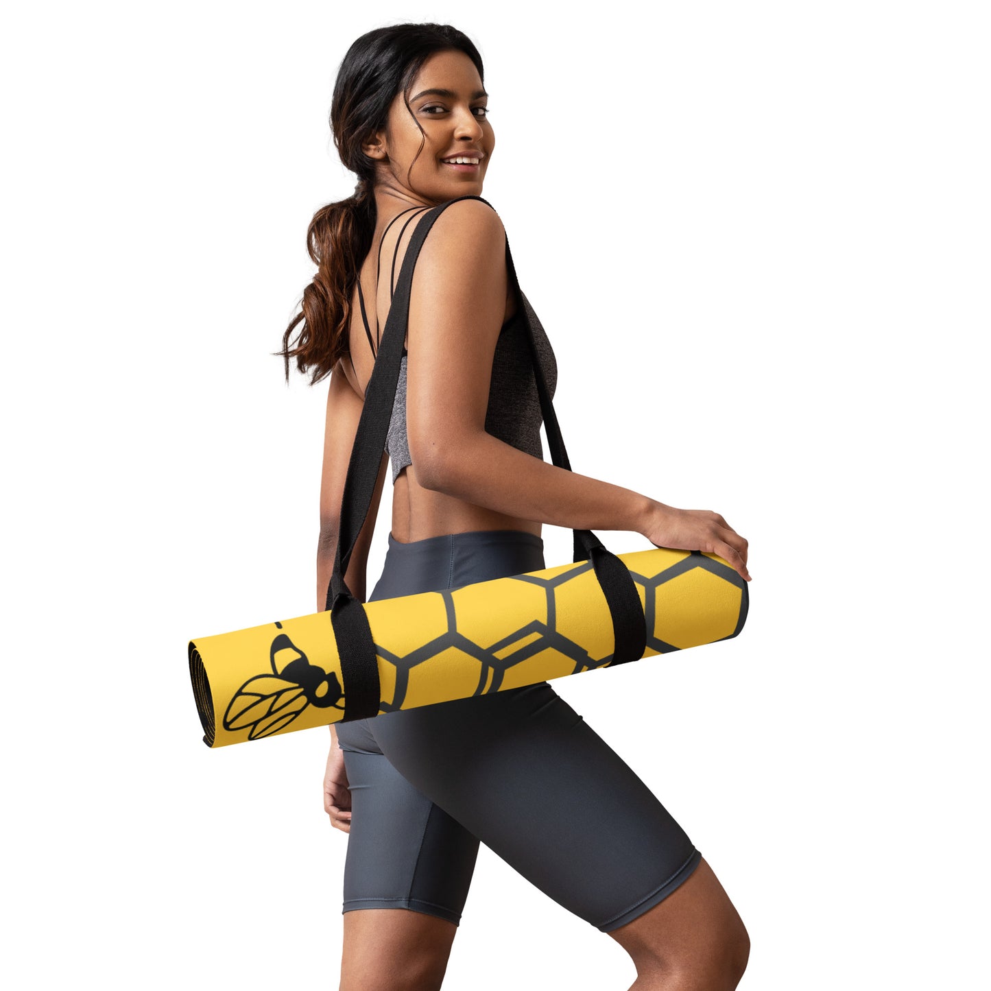 GOLDEN HIVE Yoga mat + Sling