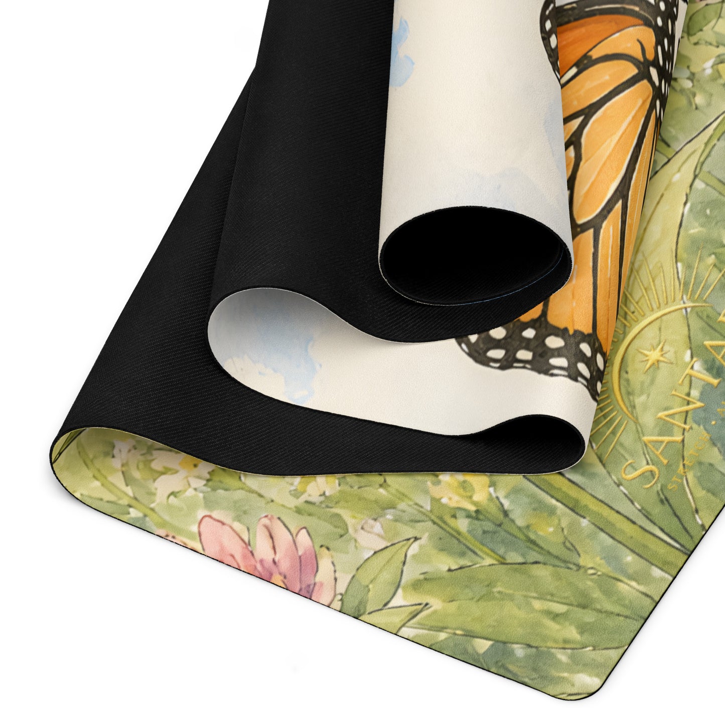 MONARCH MEADOW Meditation Yoga Mat + Sling